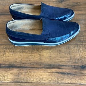 Naturalizer Womens Rome Slip On Loafers Casual Shoes Size 9.5 French Navy
